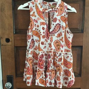 Colorful paisley tank